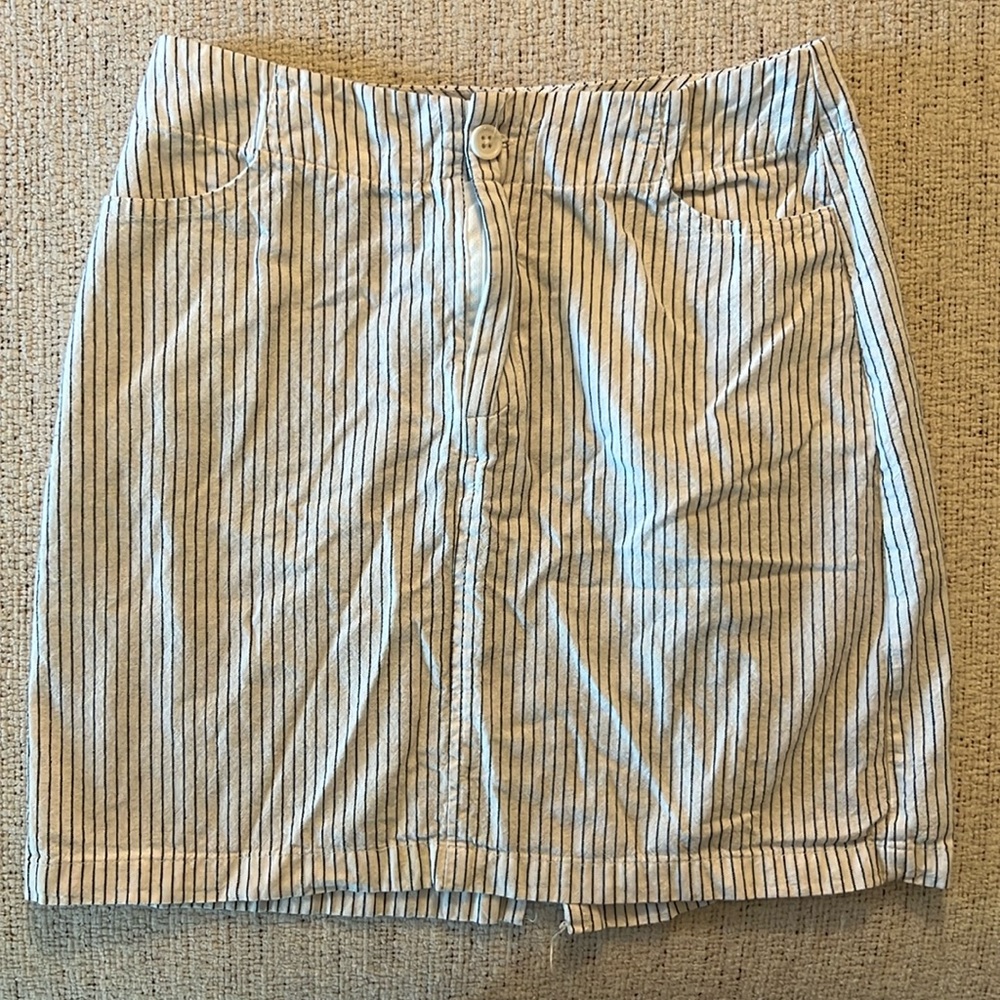 OS striped white skirt from Brandy Melville